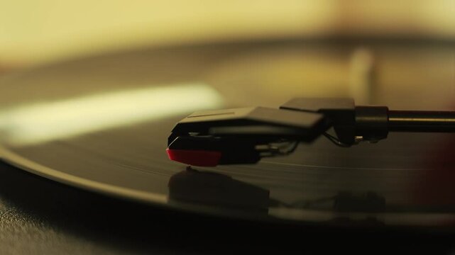 Record Player Spinning Vinyl