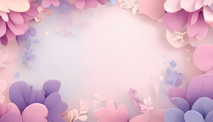 Illustration of season floral background design