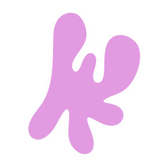 abstract pink floral shape