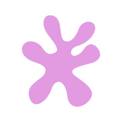 abstract pink floral shape