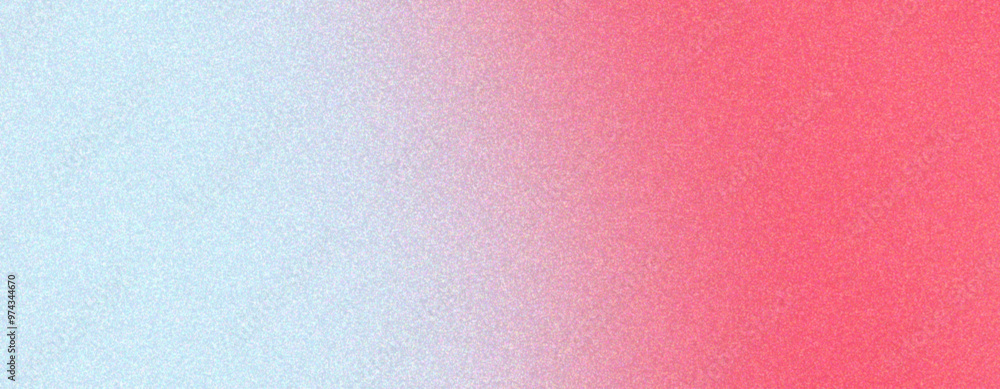 Poster abstract grainy gradient background with soft blue and vibrant red colors, noise texture for banner 