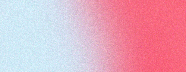 Abstract grainy gradient background with soft blue and vibrant red colors, noise texture for banner poster cover design.