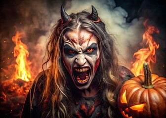 Hellish demonic possession of Halloween
