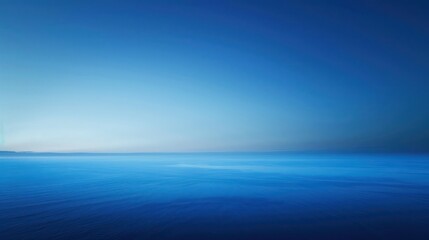 Obraz premium Serene Blue Horizon