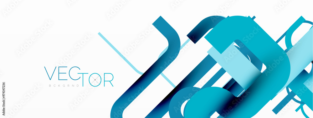 Poster wave lines minimal abstract background