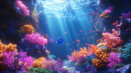 Coral Reef Underwater.