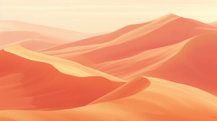 Orange Desert Dunes