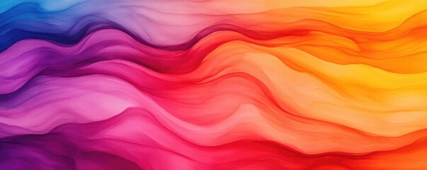 Obraz premium Pigment swirls, drifting motion, gradient tones, watercolor style