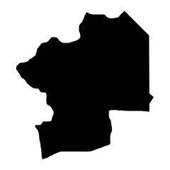 Centrale Region map, administrative division of Togo. Vector illustration.