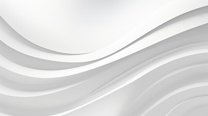 Obraz premium Abstract white background with smooth, flowing curves. The soft, subtle lines create a sense of depth and movement.