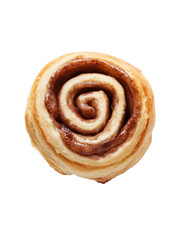 Cinnamon roll  fast food png isolated on transparent background