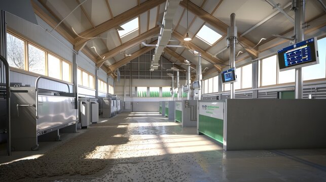 Modern Livestock Facility Interior