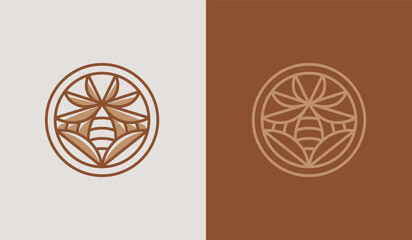 Palm Tree Logo Template. Universal creative premium symbol. Vector illustration. Creative Minimal design template. Symbol for Corporate Business Identity