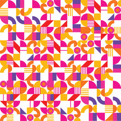 Geometrical Shapes Pattern Colorful Background Texture 