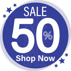 50% Sale Special Offer Discount Price Buy Now Tag, Banner, Icon, Sign, Label boost sell