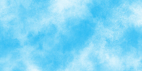 cloudy and soft sky blue blurred and grainy Blue powder explosion, The sky blue texture clouds, blue watercolor paper texture background, Soft and cloudy blue sky Watercolor background texture.