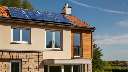 solar panel house