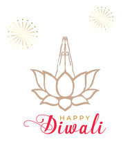 Happy Diwali festival, Happy Diwali colorful card, background. Vector