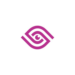 Letter S Eye logo design vector template