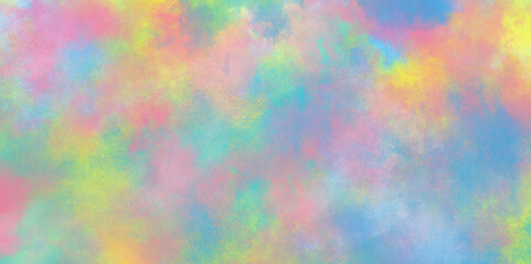 blur holographic rainbow foil iridescent panoramic texture with cloudy stains, amazing colorful abstract watercolor texture, Holographic rainbow color paper texture.