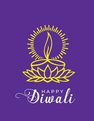 Happy Diwali festival, Happy Diwali colorful card, background. Vector