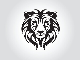 Black animals logo icon on white background