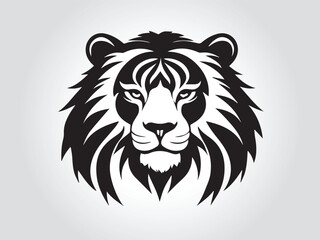 Black animals logo icon on white background