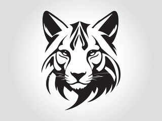 Black animals logo icon on white background