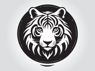 Black animals logo icon on white background