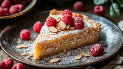 Almond Tart with Raspberries: A Perfect Bite of Sweet and Nutty