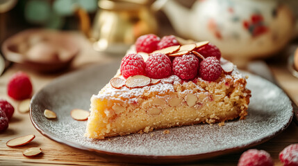 Almond Tart with Raspberries: A Perfect Bite of Sweet and Nutty