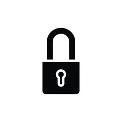 pad lock solid icon vector design good for web or mobile app