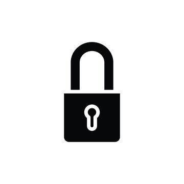 recommend clip art: pad lock solid icon vector design good for web or mobile app