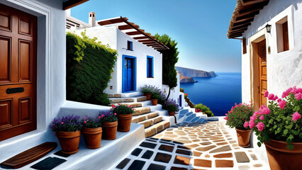 Fototapeta premium island house