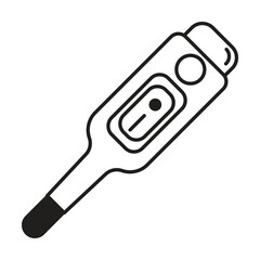 thermometer icon vector on white background