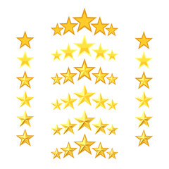 set gold stars, rating