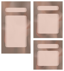 set blank tamplate for web, social media