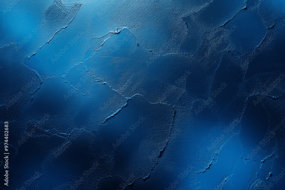 Aufkleber abstract blue gradient background with grainy texture and copy space