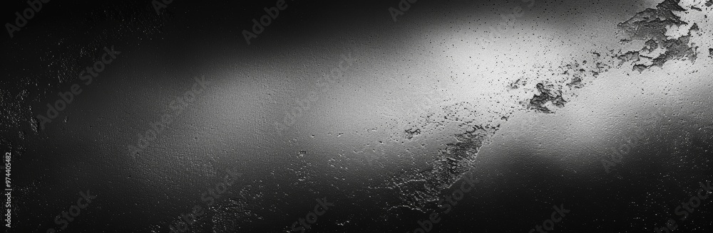 Poster abstract black white gradient grainy texture background with soft light and shadow