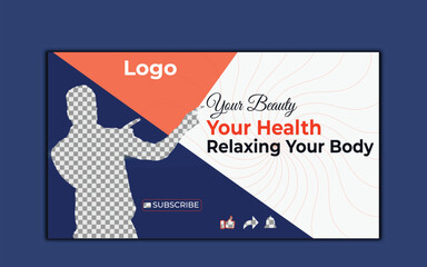 Vector modern digital Corporate YouTube video thumbnail. and social media post for promotion Business and web banner template.