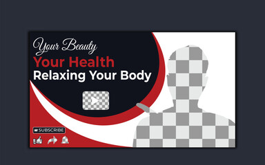 Vector modern digital Corporate YouTube video thumbnail. and social media post for promotion Business and web banner template.