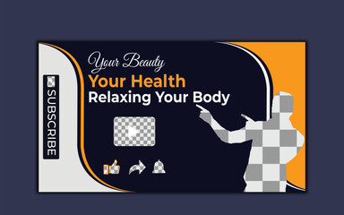 Vector modern digital Corporate YouTube video thumbnail. and social media post for promotion Business and web banner template.