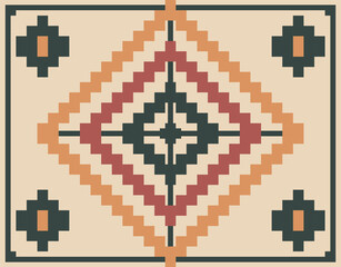 Native American Indian Designs, Navajo Pattern, Fabric Design Navajo, Concept Print Carpet Rugs Wallpaper Canvas Decoration Bohemian Fashion Ethnic Textile industry, etc.