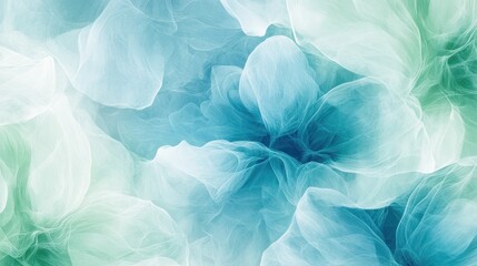 An Ethereal Mix of Sky Blue and Mint Green Abstract Design Perfect for Modern Decor and Creative Projects