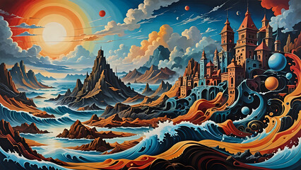  Abstraktion Wind der fabelhaften Ver&auml;nderung 16x9. Hintergrund f&uuml;r das Design 6.