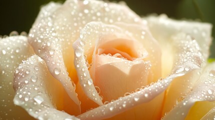 Dew Drops on a Rose