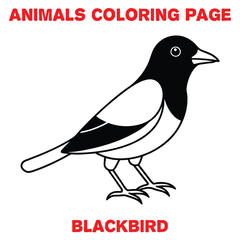 Obraz premium animals coloring book for kisa