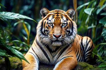 Obraz premium Majestic Jungle Tiger