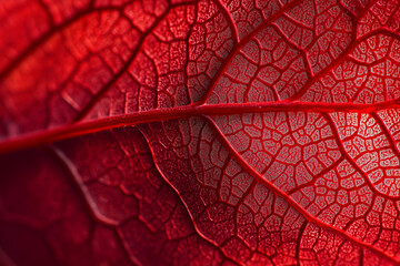 Obraz premium red leaf texture