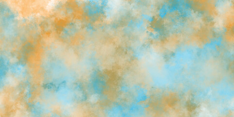 Colorful watercolor splatter brush painted digital art painting on paper or canvas, creating a calming and artistic colorful paint background, Fractal art background with multicolor creative design.